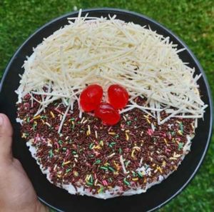 Resep Bolu Marmer Topping Coklat Keju