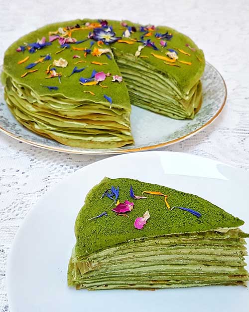 Resep Matcha Mile Crepes Sederhana Ala Rumahan Yang Lezat