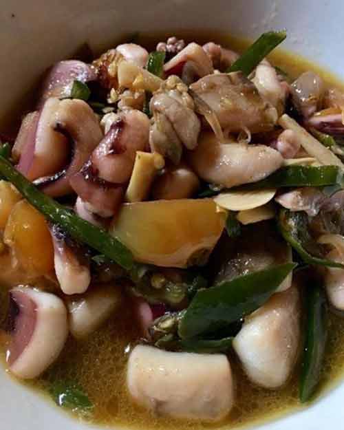 Resep Masakan Sotong Cabe Hijau