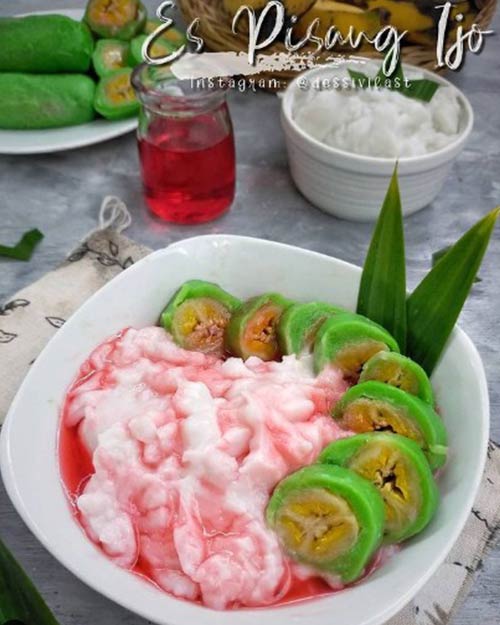 Resep Es Pisang Ijo