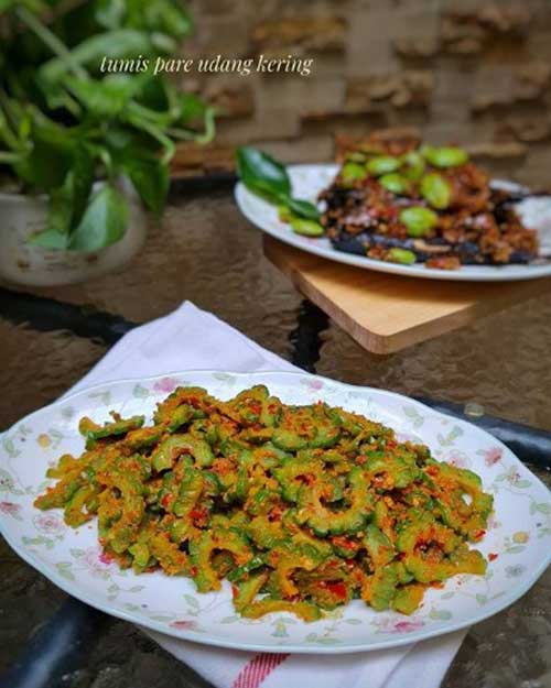 Resep Pare Tumis Ebi