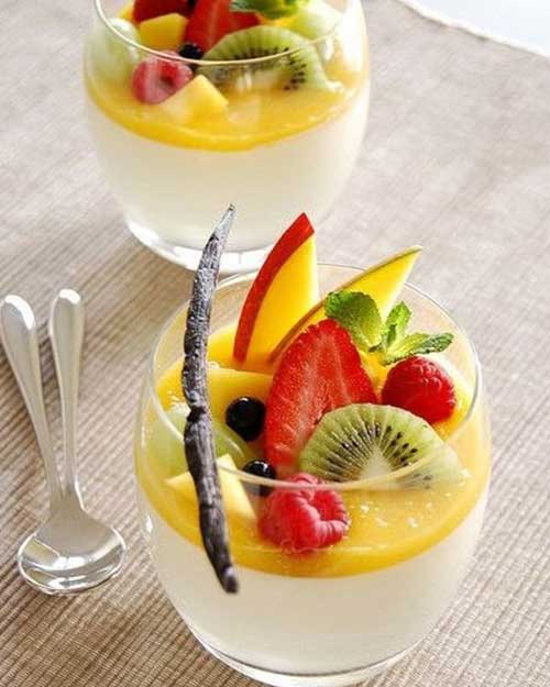 Resep Puding Sutra Buah Lembut Segar