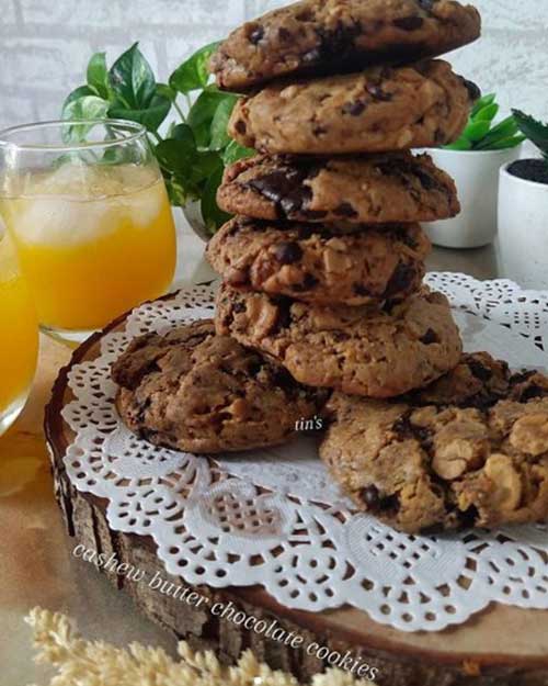 Resep Cookies Cashew Butter Coklat