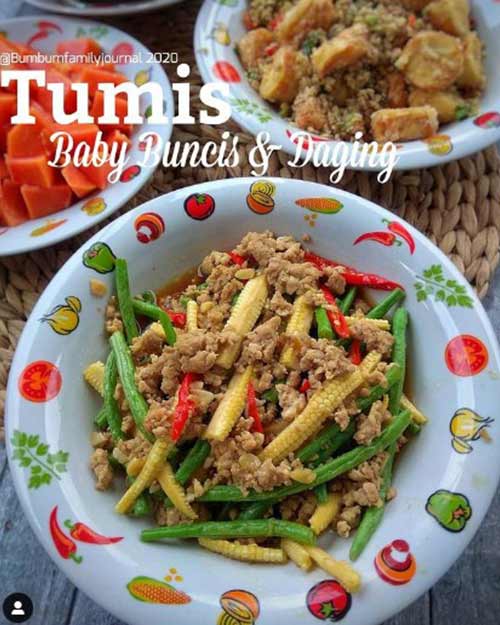 Resep Tumis Baby Buncis Daging