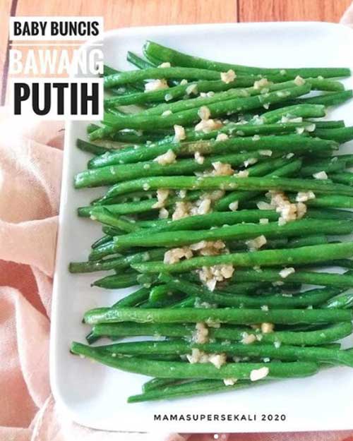 Resep Tumis Buncis Bawang Putih