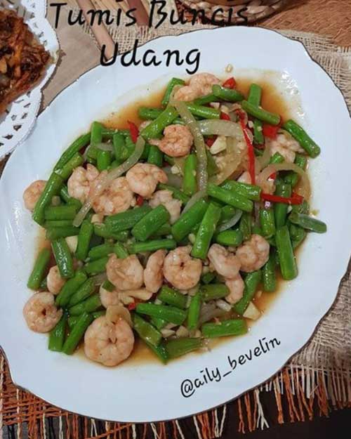 Resep Tumis Buncis Udang