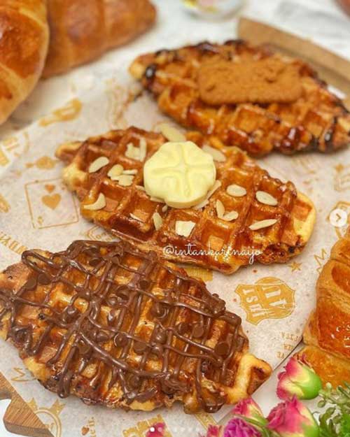 Resep Membuat Croffle Croissant Waffle