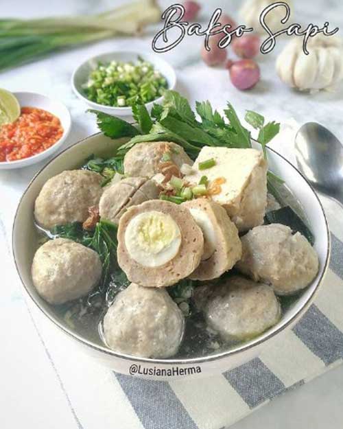 Resep Bakso Sapi Isi Telur