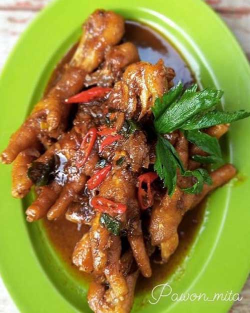 Resep Ceker Ayam Pedas Manis