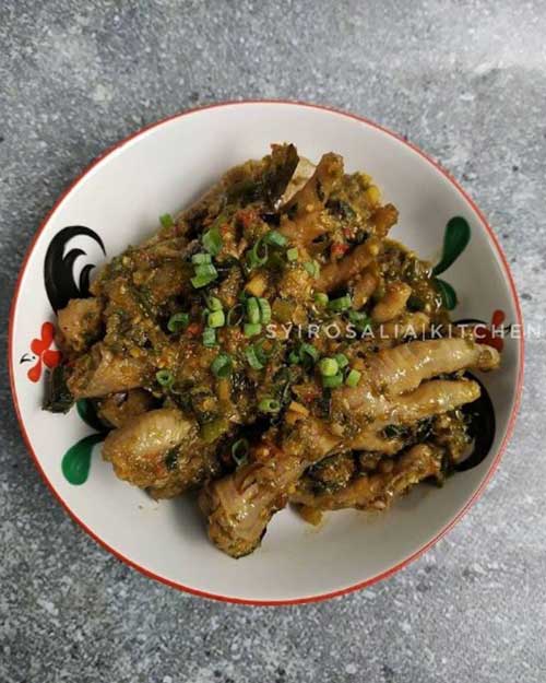 Resep Ceker Ayam Rica Hijau