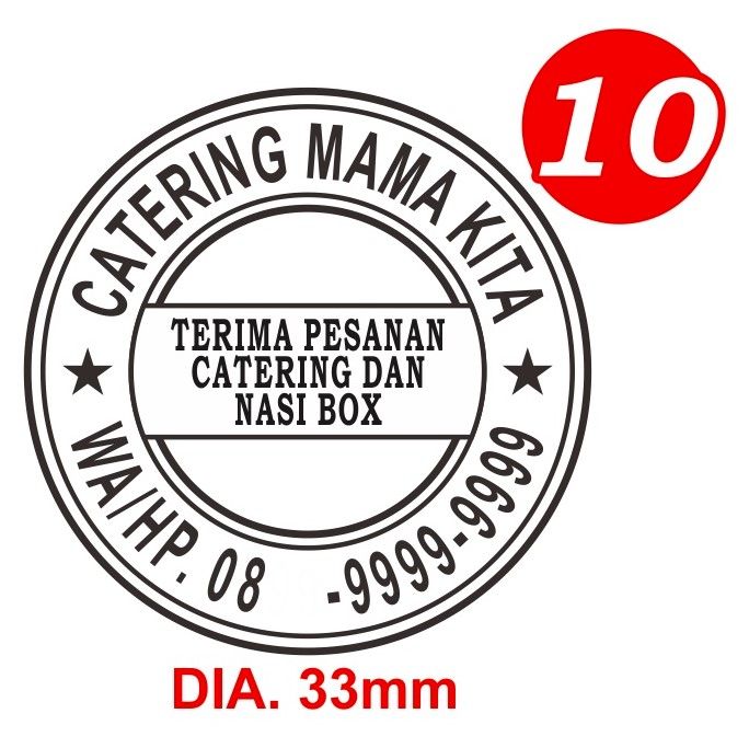 Contoh Stempel Catering Nasi Box 2