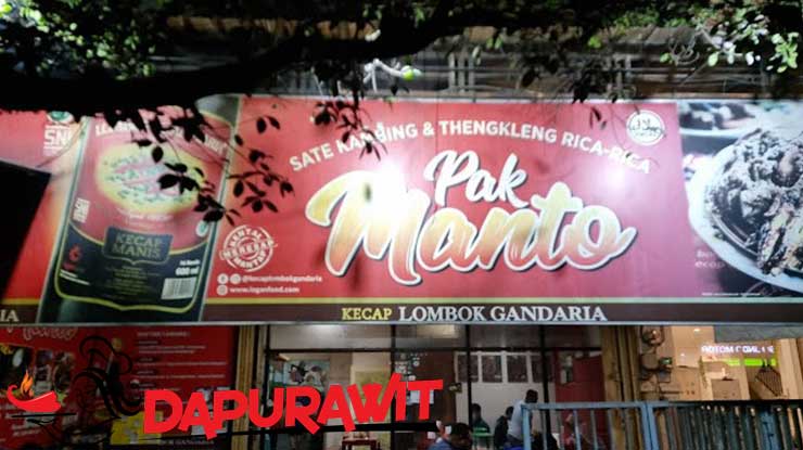 Harga Menu Sate Kambing Pak Manto Solo Lengkap