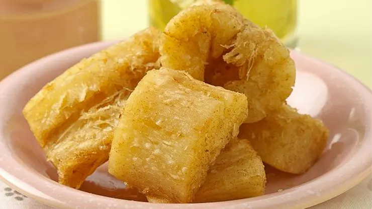 Resep Singkong Goreng Merekah Tanpa Air Es