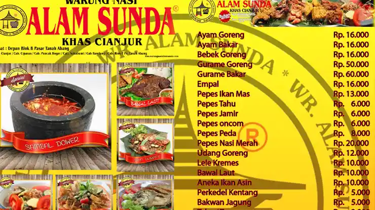 menu alam sunda terlengkap