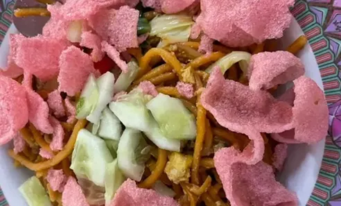 Mie Lidi Bumbu Pecel Rumahan