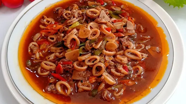 Cumi Saus Padang Ala Seafood