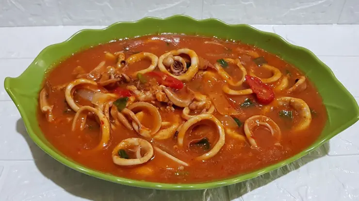 Cumi Saus Padang Pedas