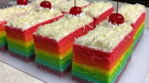 Resep Rainbow Cake Kukus Ny Liem 6 Telur