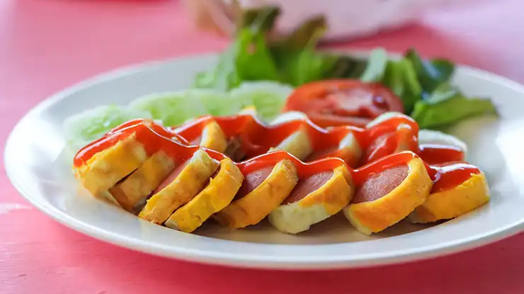 Sosis Telur Simple Buat Buka Puasa