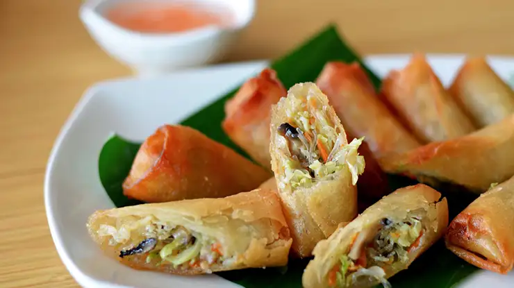 menu arisan Lumpia Sayur dan Rebung