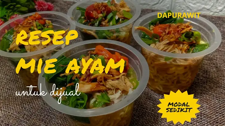 2 Resep Mie Ayam untuk Jualan