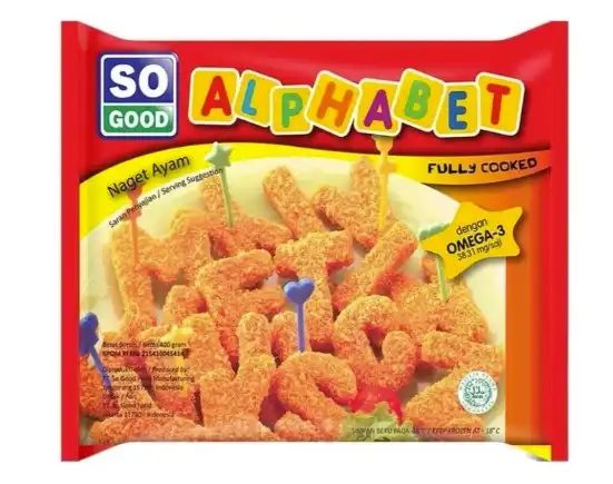 3. SO GOOD Nugget Alphabet Original 400 Gram