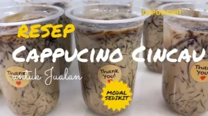 Resep Cappucino Cincau Untuk Jualan