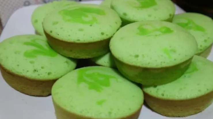 2. Resep Bolu Mini Panggang Pandan